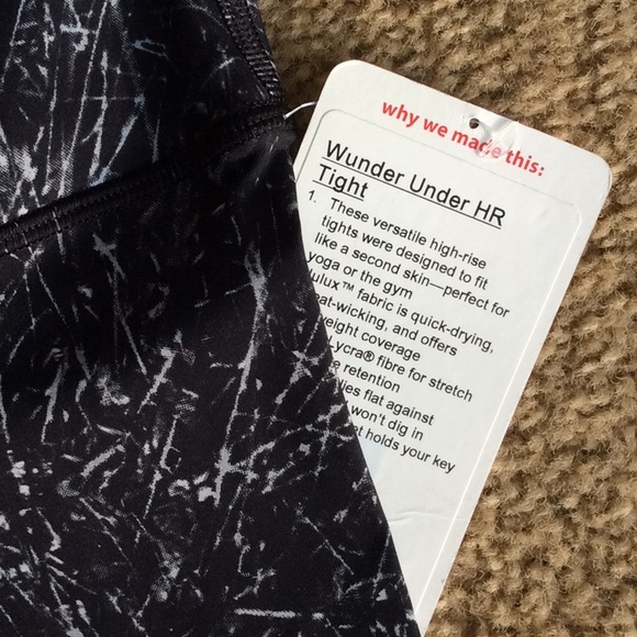NWT Lululemon Wunder Under HR 7/Nulux ALUP 10 - Picture 3 of 4